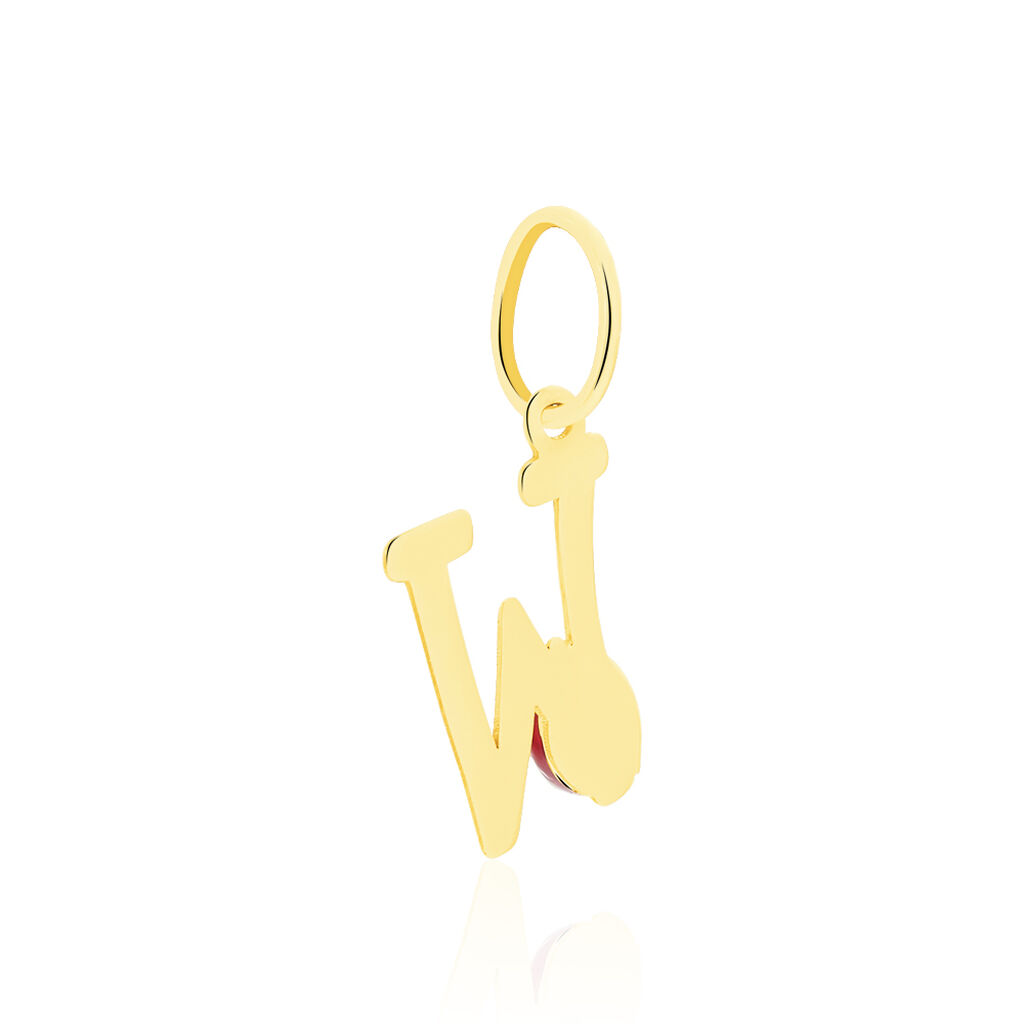 Pendentif Helidie Coccinelle Lettre Or Jaune