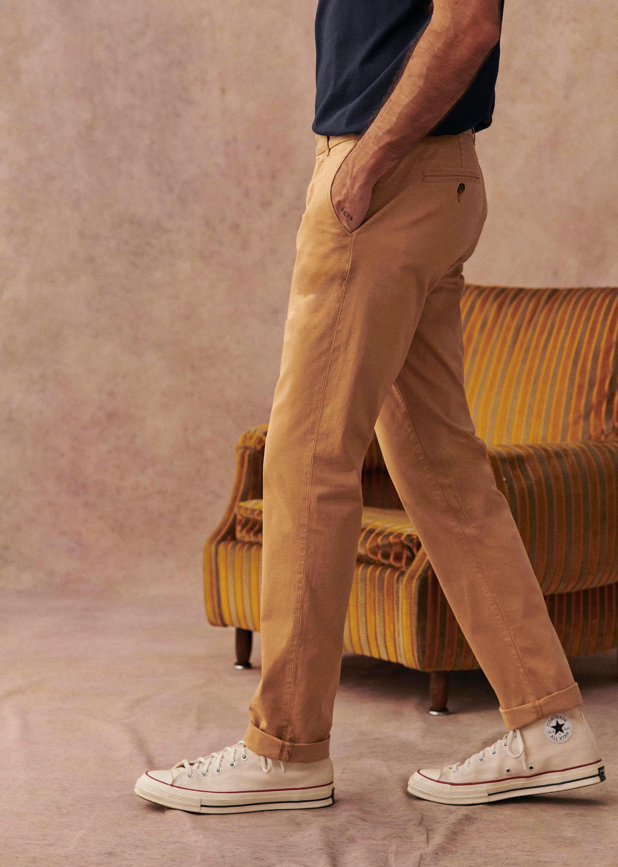 Chino Tom - Beige - E-SHOP/BAS Pantalons 5905606