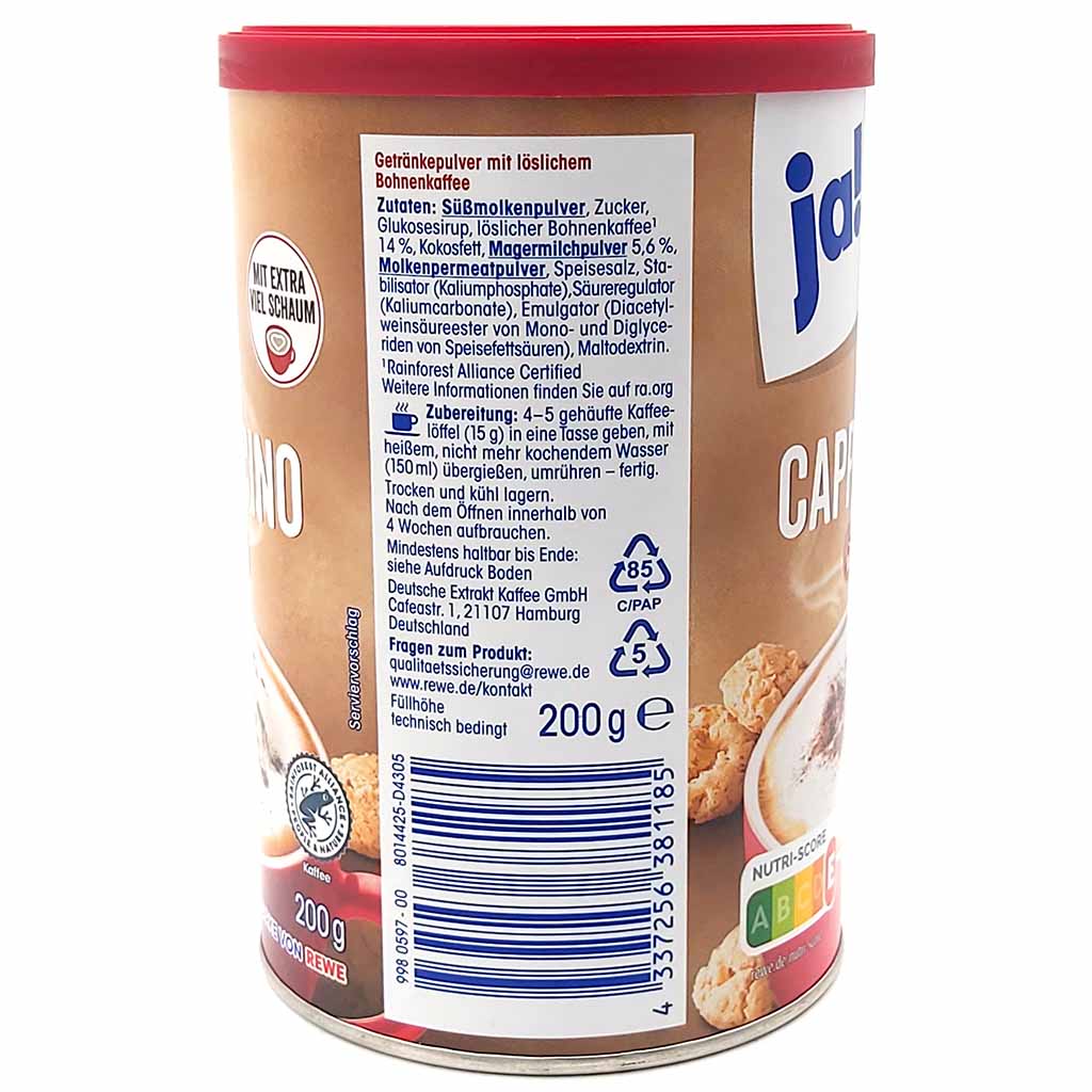 ja! Cappuccino classic 200g MHD:30.5.26
