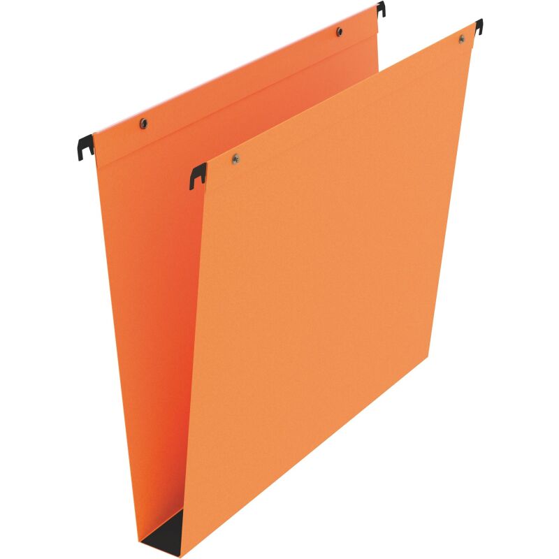 Dossier suspendu pour tiroirs kraft Standard Bruneau fond 30 mm orange