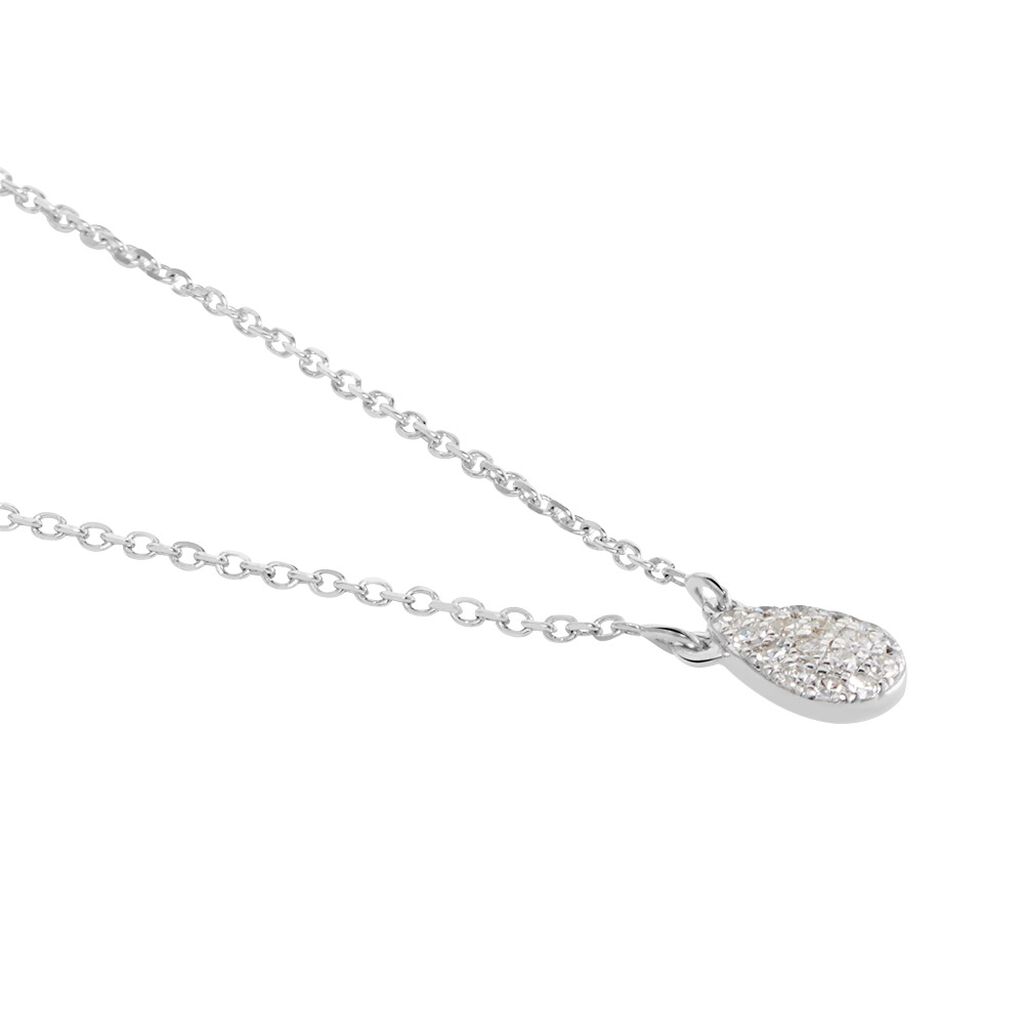 Collier Gally Or Blanc Diamant
