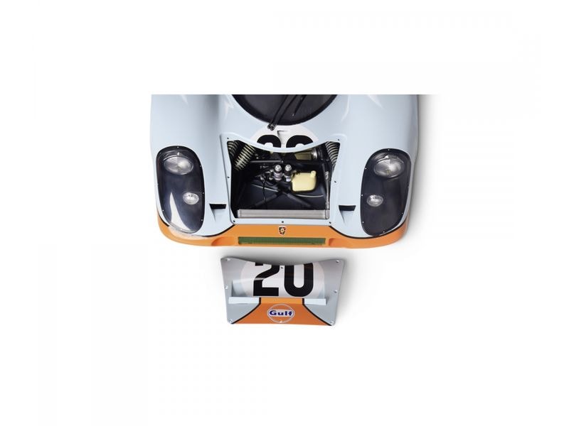 IXO Models Bausatz Porsche 917KH #20 Gulf 1:8 Hochdetaillierter Standmodellbausatz im Massstab 1:8