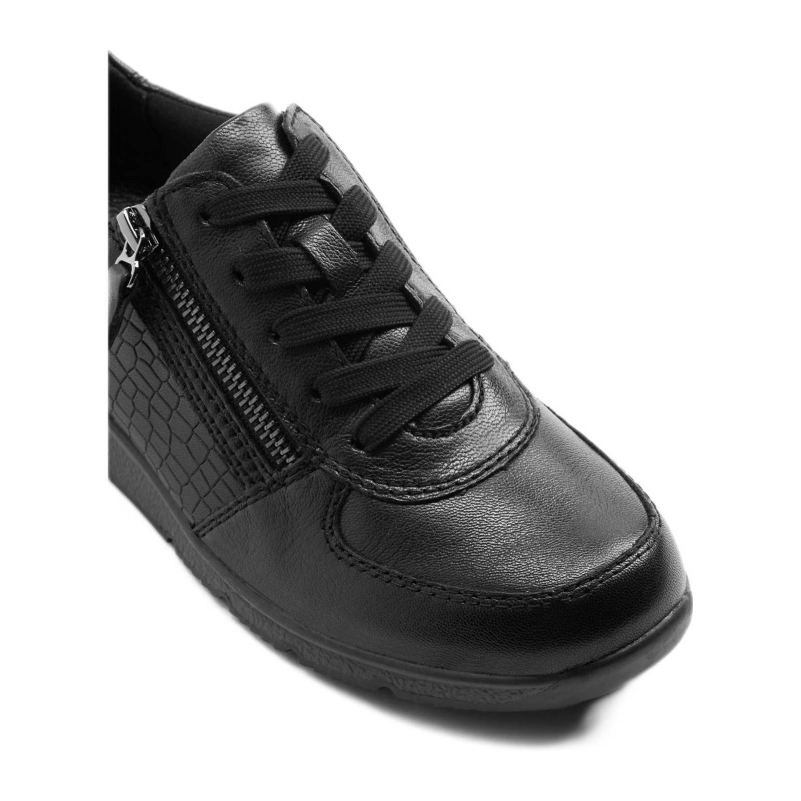 Medicus comfort leren veterschoenen zwart