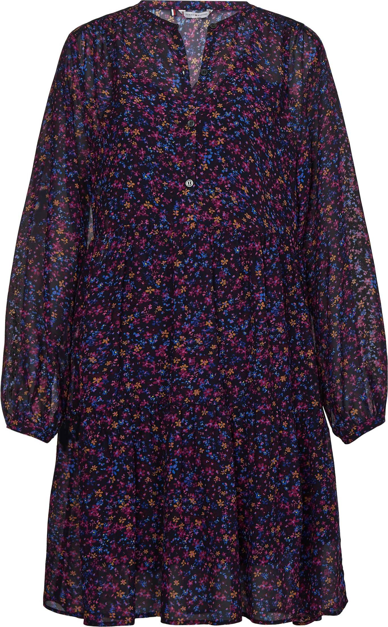 Tommy Hilfiger| Damen Blusenkleid FLORAL CHIFFON SHIRT DRESS