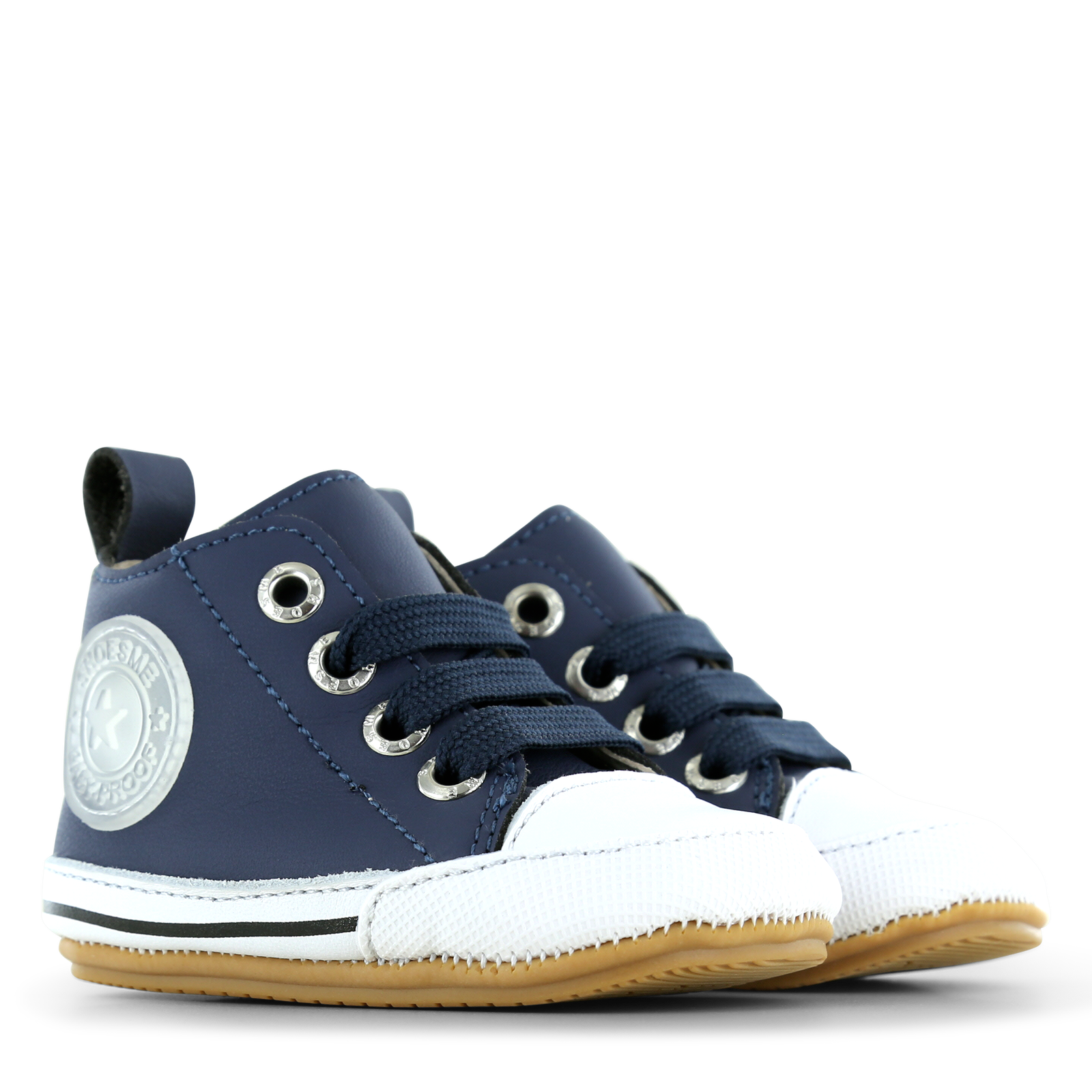 Shoesme donkerblauw BABY-PROOF® schoentje Microfiber leer | Jongens schoene