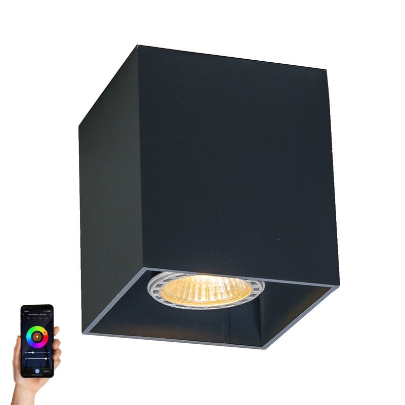 Smart spot zwart incl. wifi GU10 - Qubo