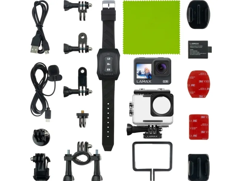 Lamax LAMAXX92, 4K Ultra HD, 16 MP, 120 fps, Wi-Fi, 1050 mAh, 65 g