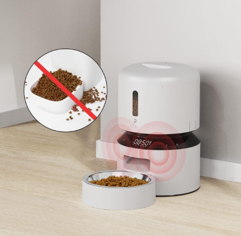(3L) Granary Automatic Feeder Automatischer Haustier Futter Spender inkl. Sprachaufzeichnung (PL-AF005-91W) - Weiss