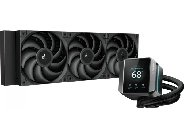 Deepcool Mystique 360 - Processors flydende kølesystem - Radiatorstørrelse: 360 mm - (for: LGA1700, LGA1200, LGA1150, LGA1151, LGA1155, AM4, AM5) - kobberbase - 120 mm - sort