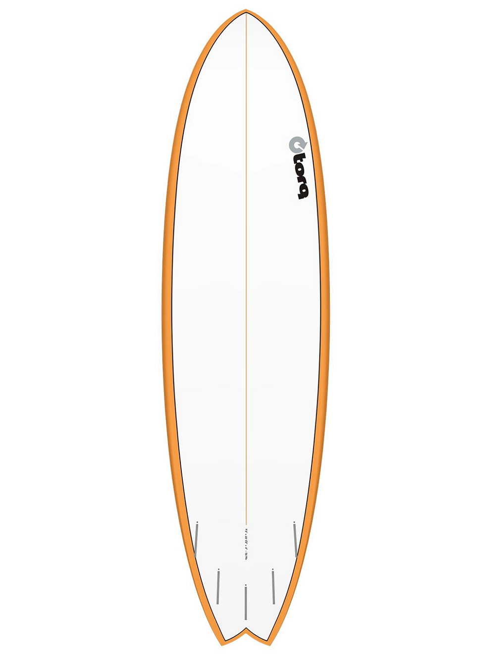 Torq Epoxy Tet Mod Fish Orangerail 7'2 Surfboard orange