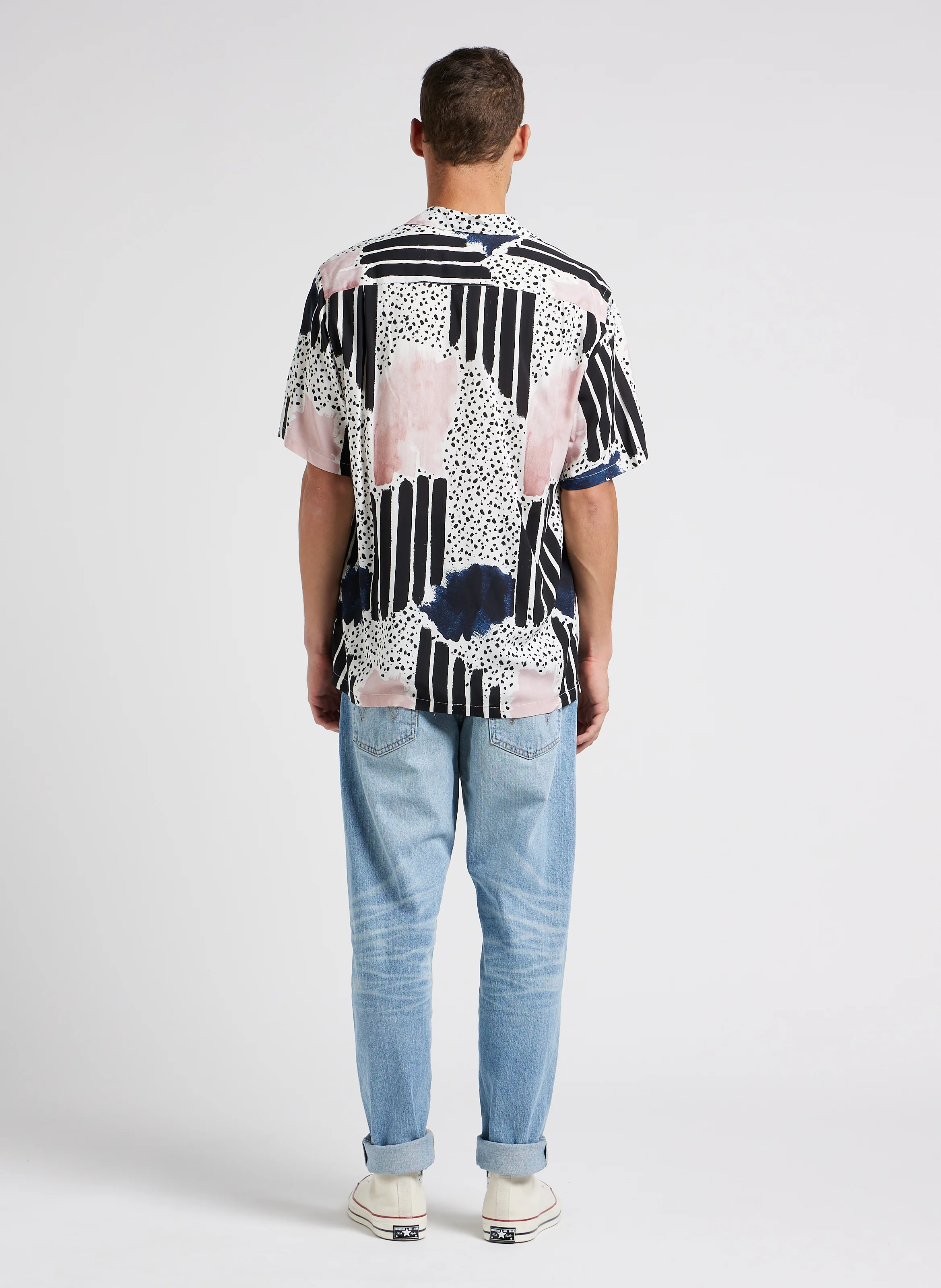 Jean regular en coton mélangé | Bleu