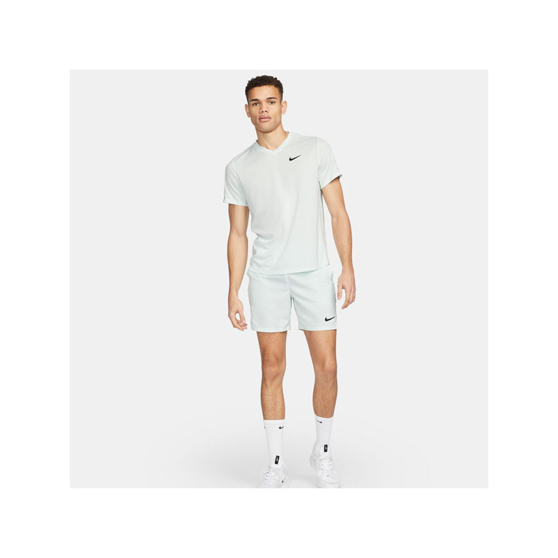 Tee-shirt Nikecourt Dri-Fit Victory marine ou vert clair