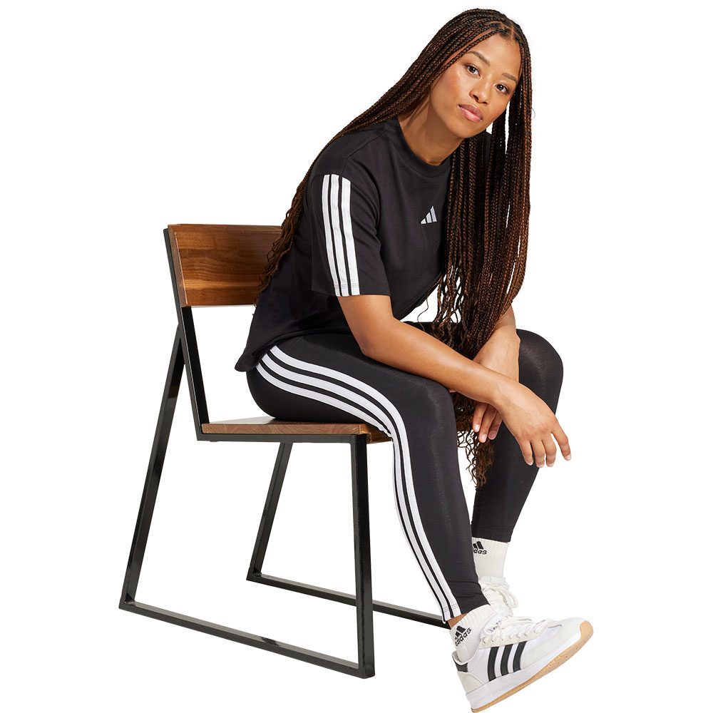 adidas Essentials 3-Streifen Cotton Leggings Damen black