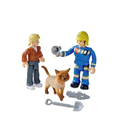 Simba Feuerwehrmann Sam Figuren Doppelpack V, 1 Packung, 4-fach sortiert