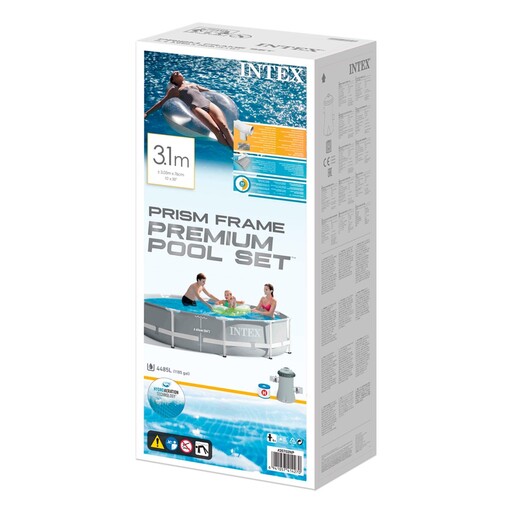 Piscina Intex Redonda Prism Frame Desmontável 305x76 cm com Depurador