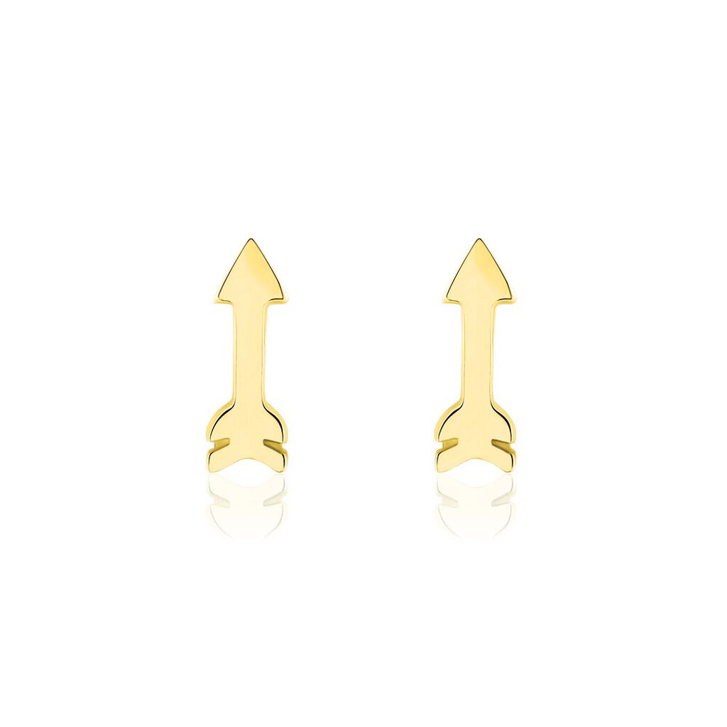 Boucles D'oreilles Puces Or Jaune Gnazi