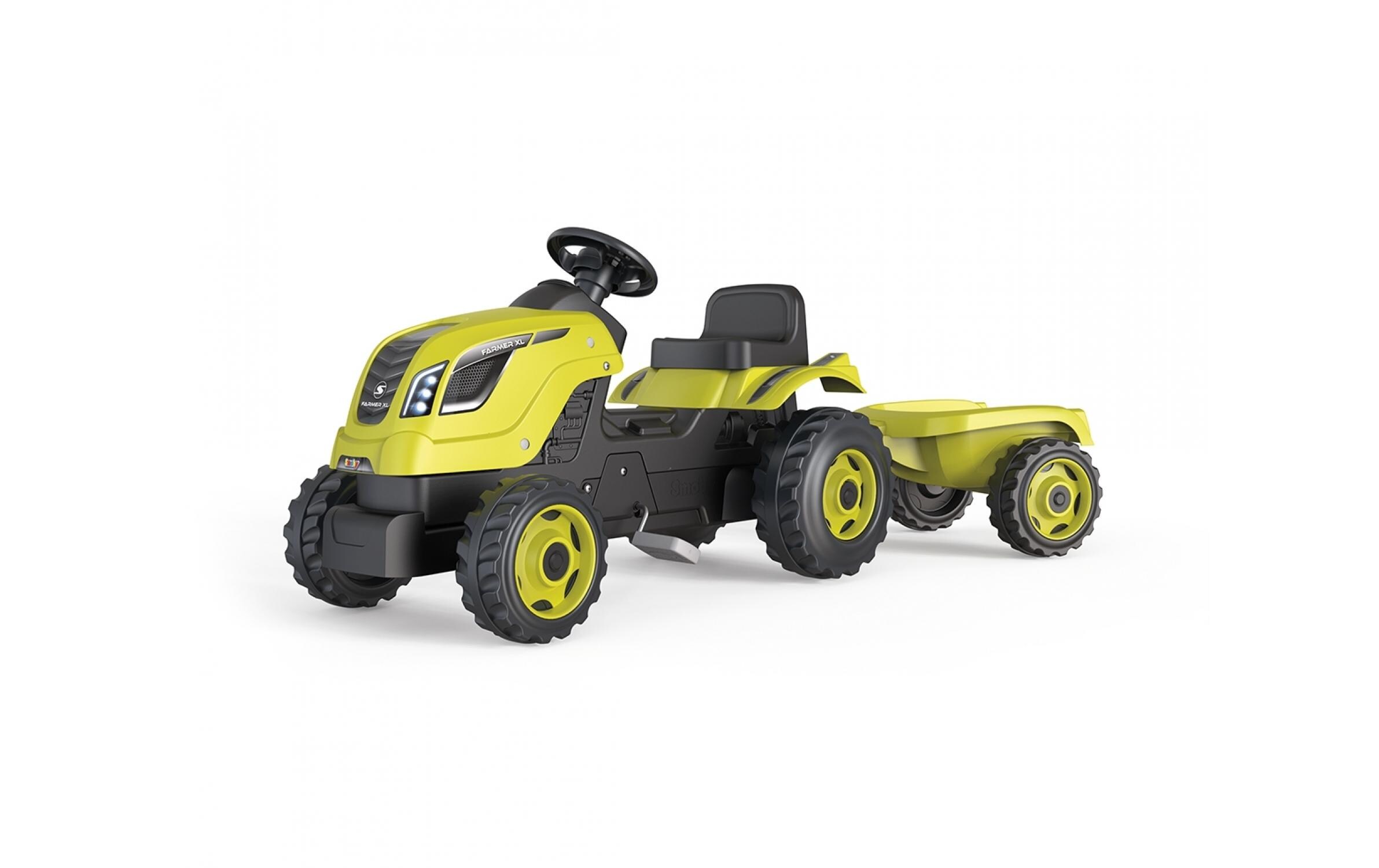 Traktor Farmer XL mit Anhänger GrünTretfahrzeug für Kinder