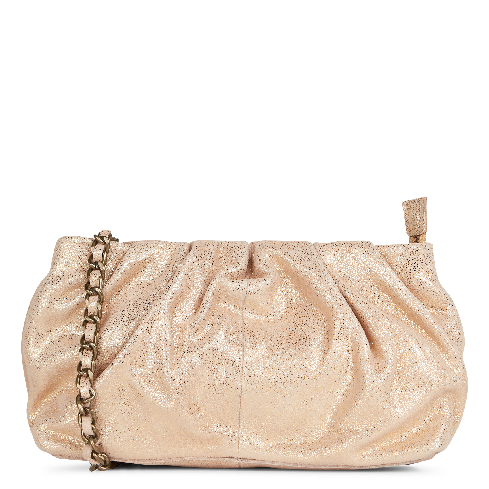 SUENNA - Sac bandoulière en cuir | Doré