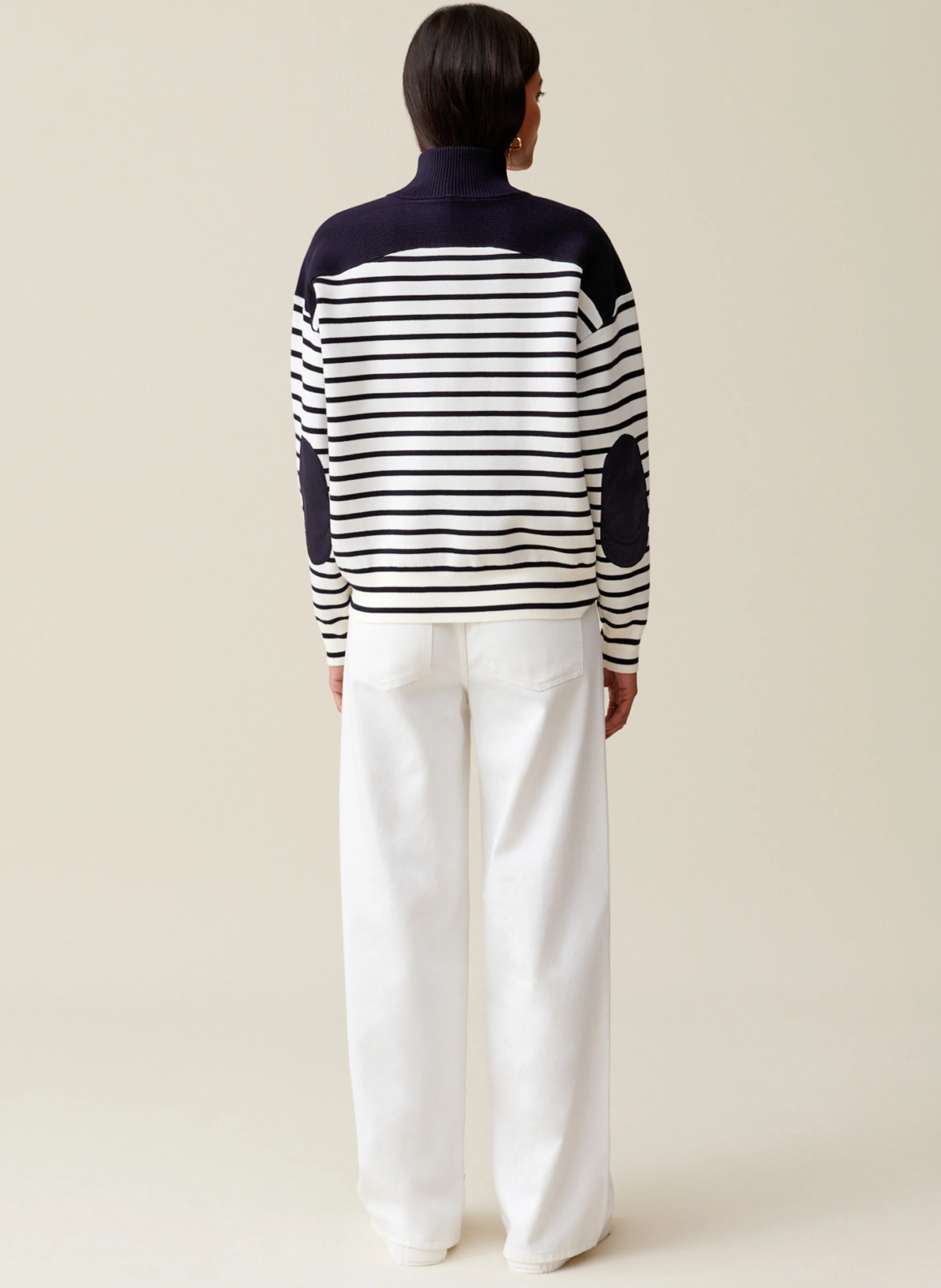 Sweatshirt ample rayé | Multicolore
