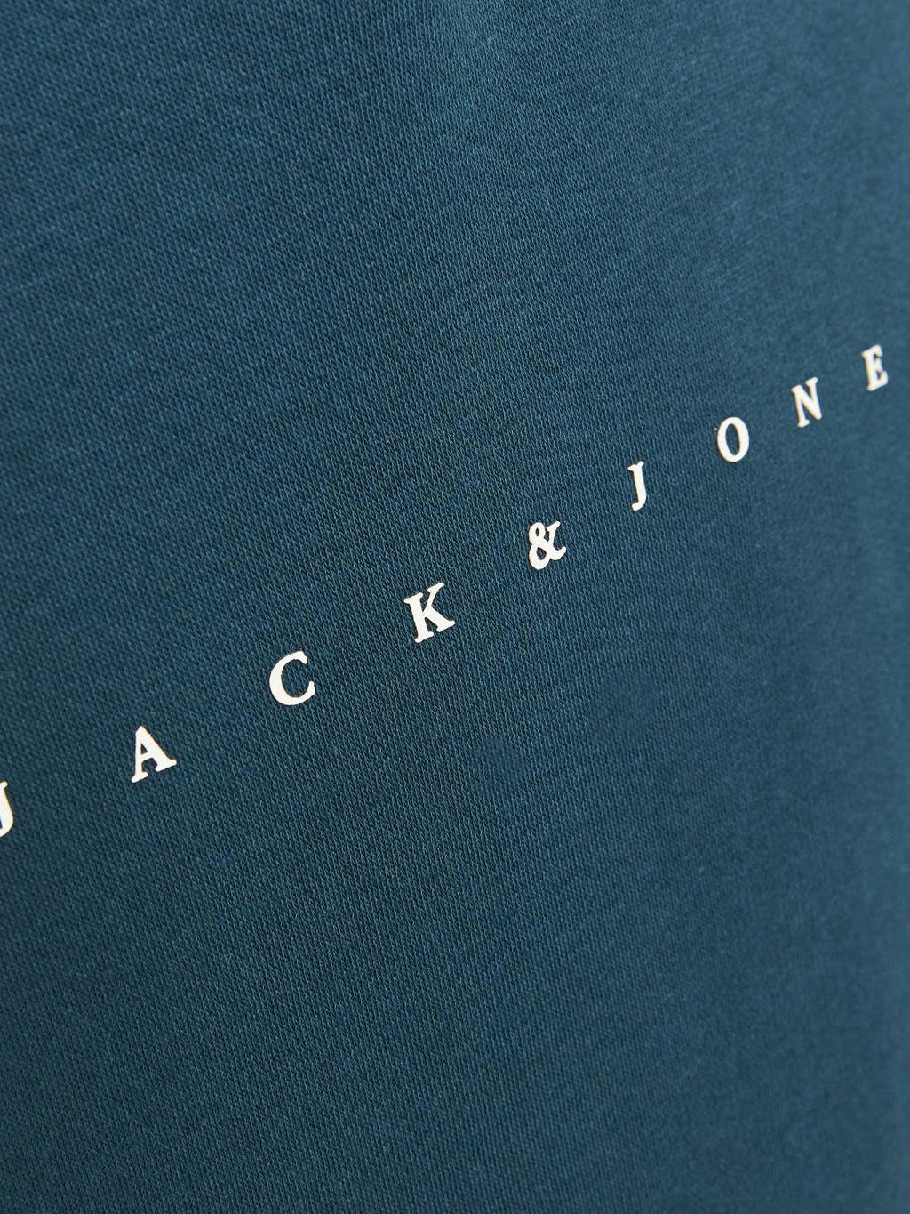 JACK & JONES hoodie JJESTAR met logo petrol