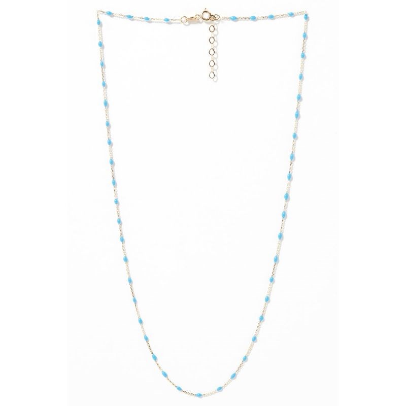 Collier Or jaune 375/1000 et émail