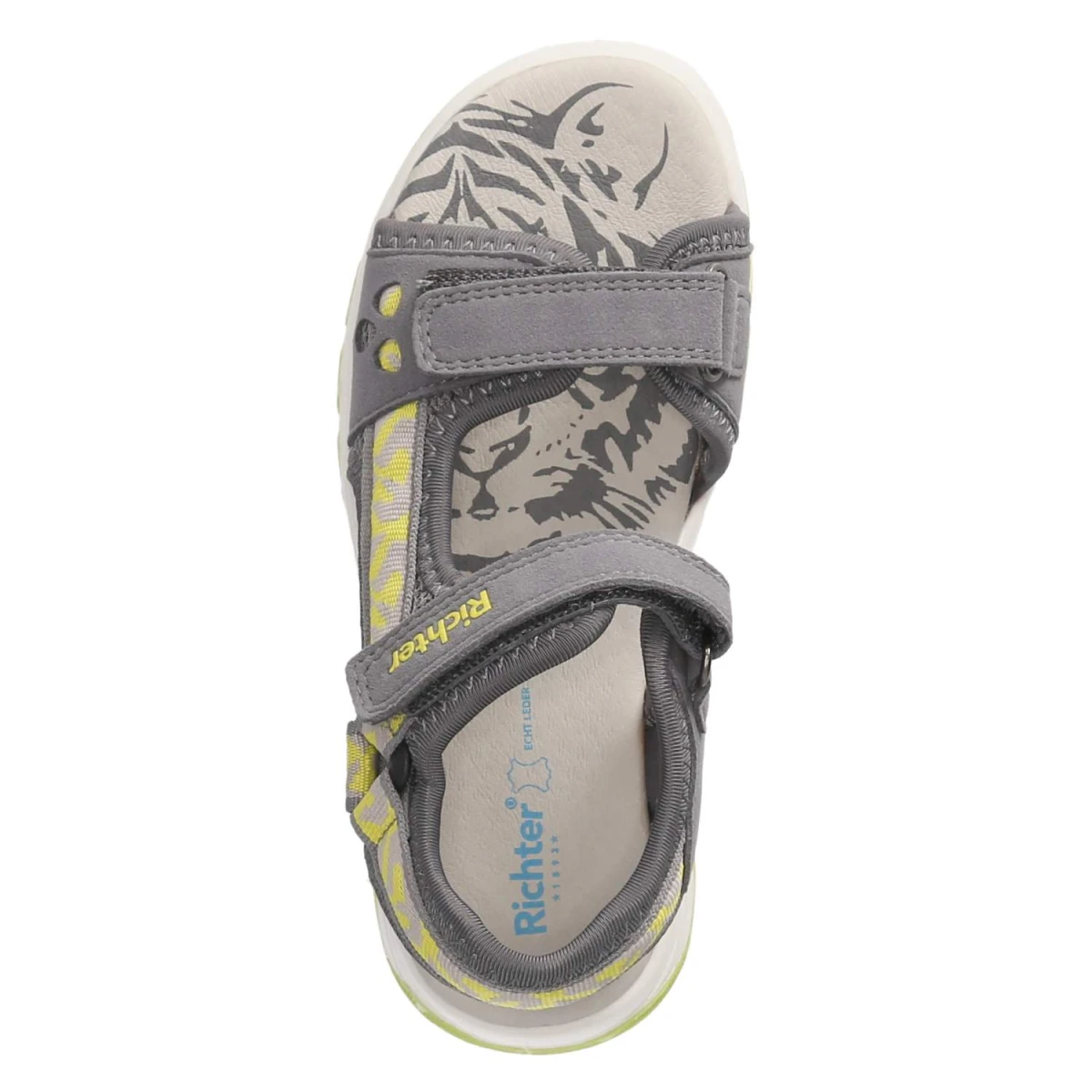 RichterSandalen - ash/neon yellow