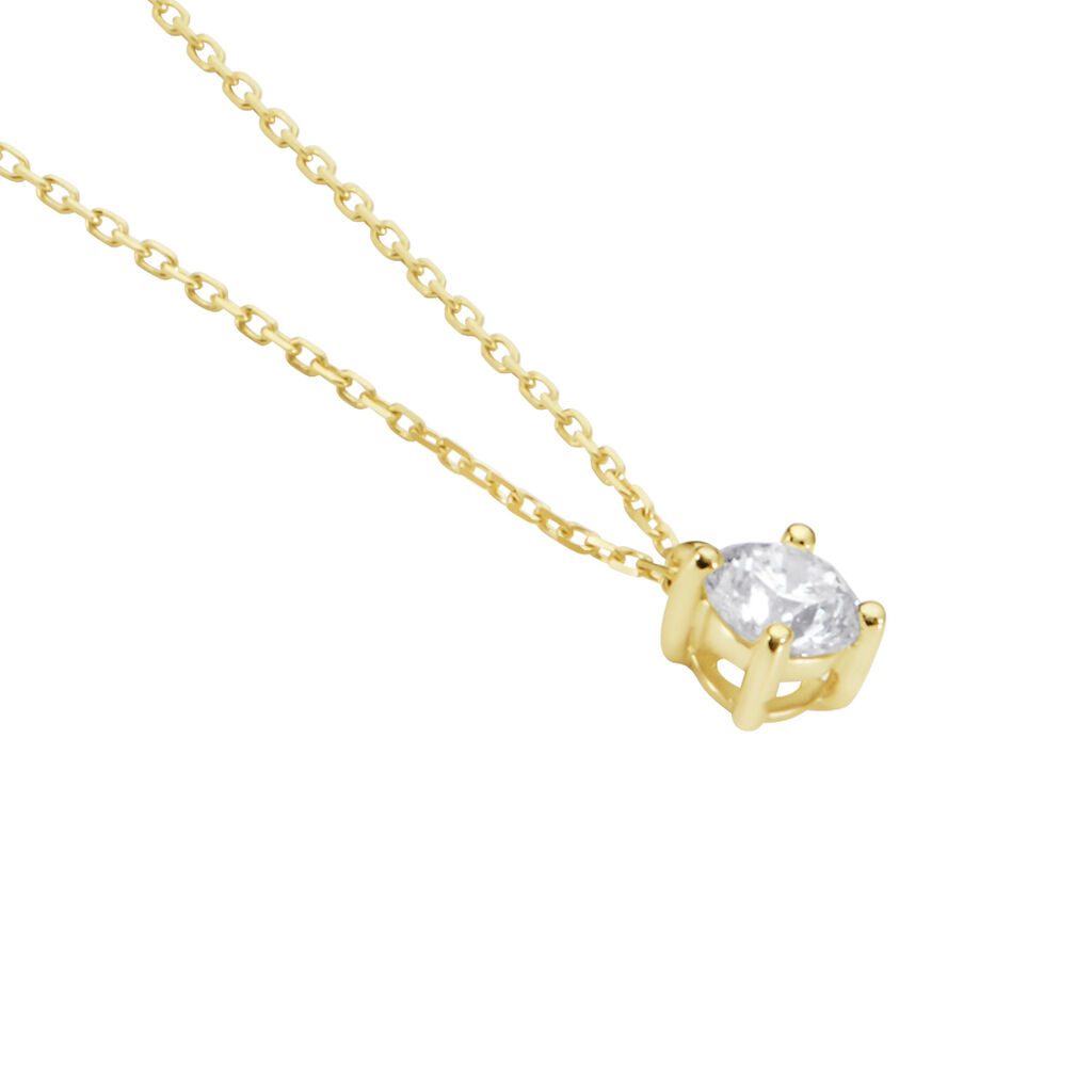 Collier Elfa Or Jaune Diamant