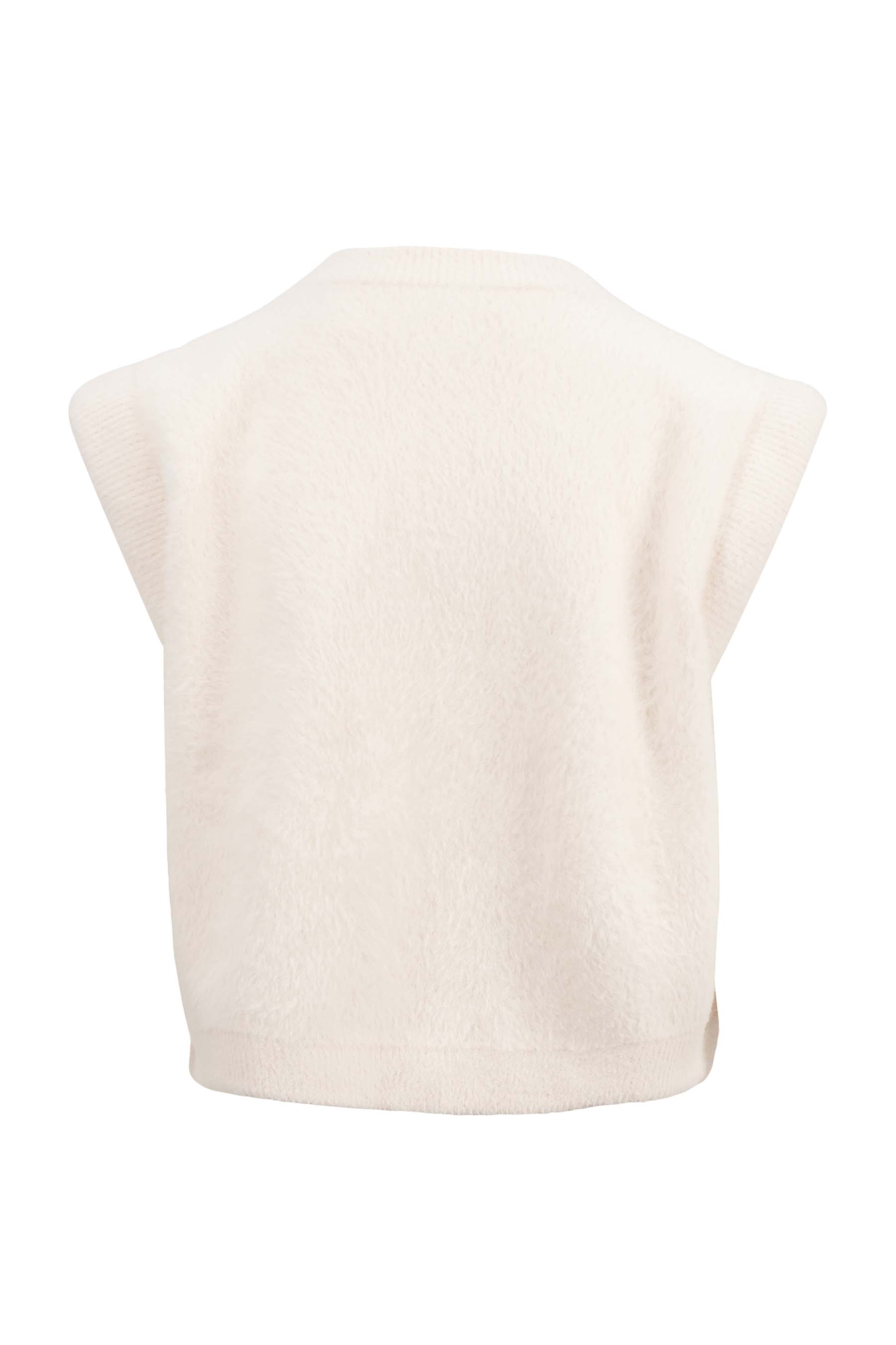 gilet in fluffy garen