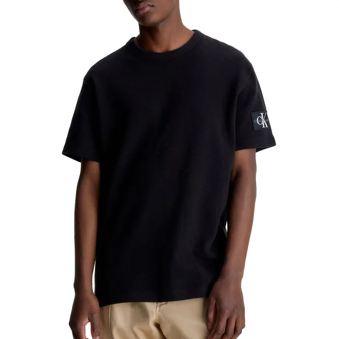 Calvin Klein Badge Waffle Shirt Heren