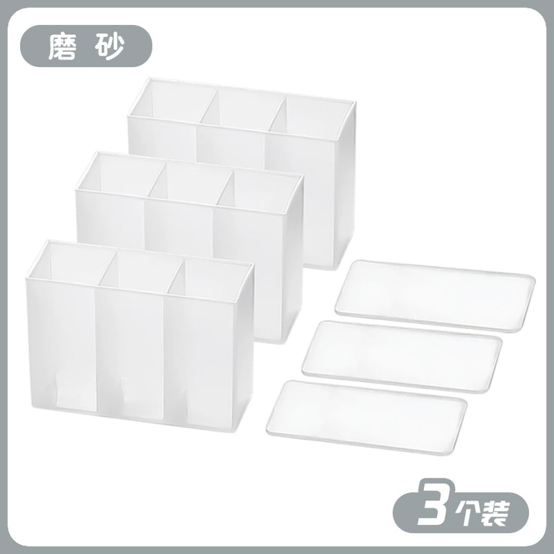 Home Flora - Doorschijnende plastic lippenstift organizer / set