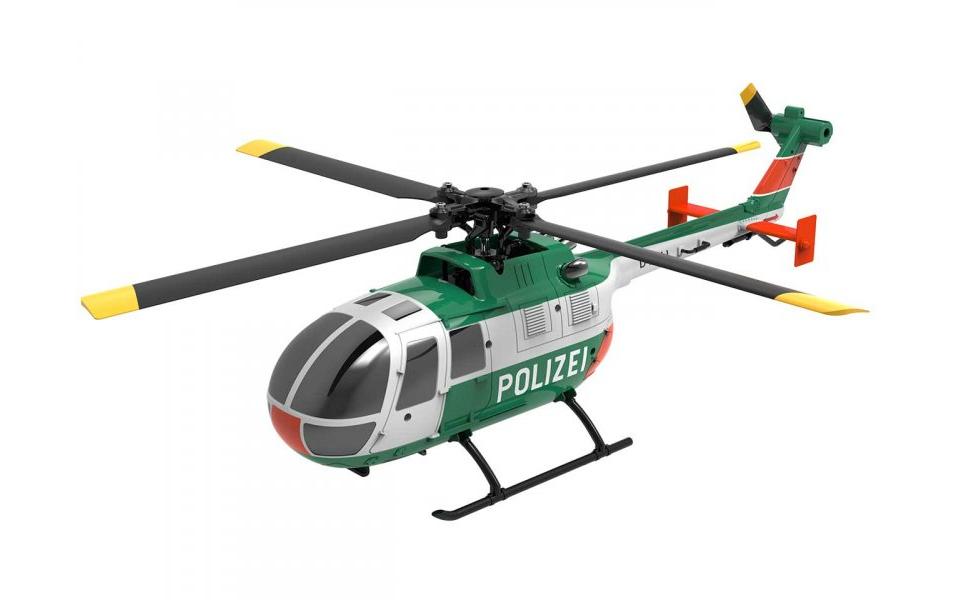 Helikopter Bo105, Polizei 4-Kanal, 6G, RTFKleiner Singlerotor BO-105 Hubschrauber in Polizei Lackierung mit 6G Gyro