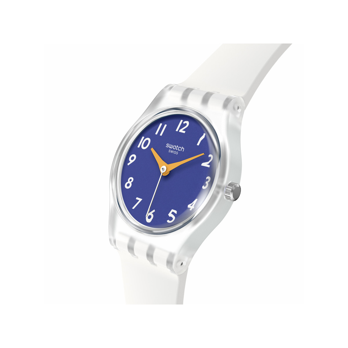 Montre SWATCH Lady The gold within you femme bracelet silicone blanc