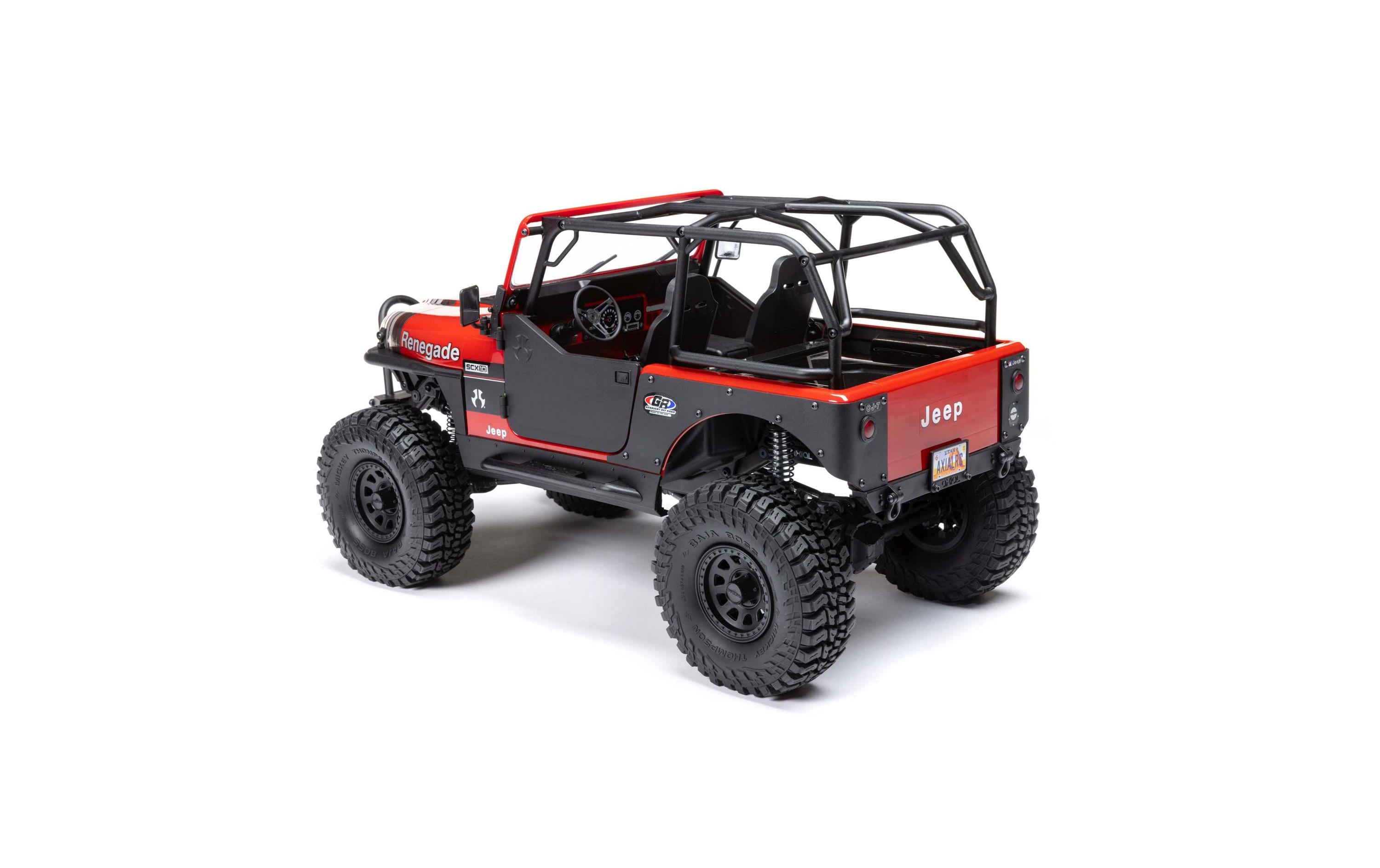 Scale Crawler SCX10 III Jeep CJ-7 Rot, ARTR, 1:10<br>Jeep CJ-7 Renegade Rock Crawler mit Spektrum Technik