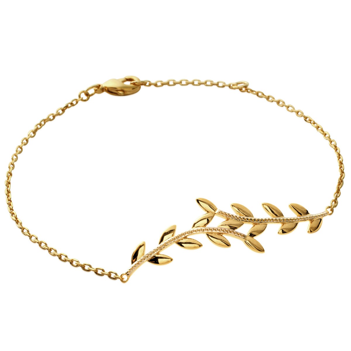Bracelet Brillaxis Feuillage croisé