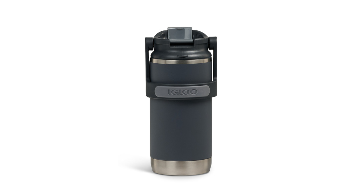 IglooFlip ‘n’ Sip Tumbler 12 oz, 0,35 liter drinkfles  (Carbon)