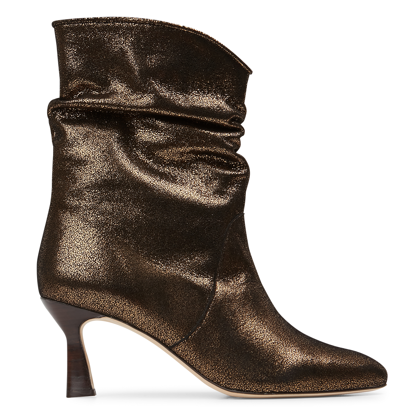 IQUITOS - Bottines en cuir métallisé | Doré