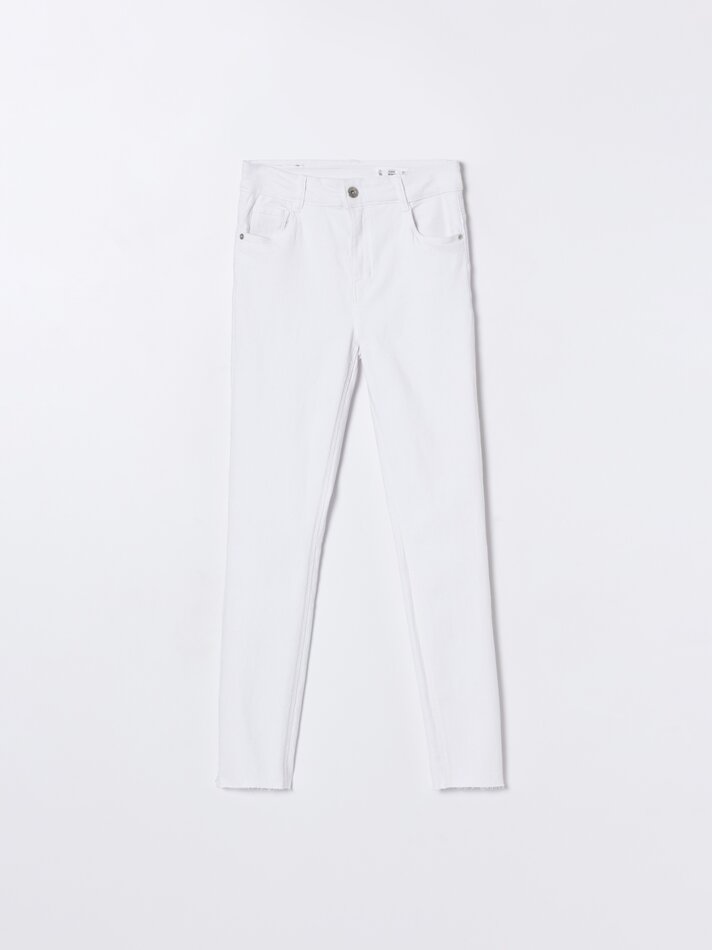 Calça jeans push-up - Branca