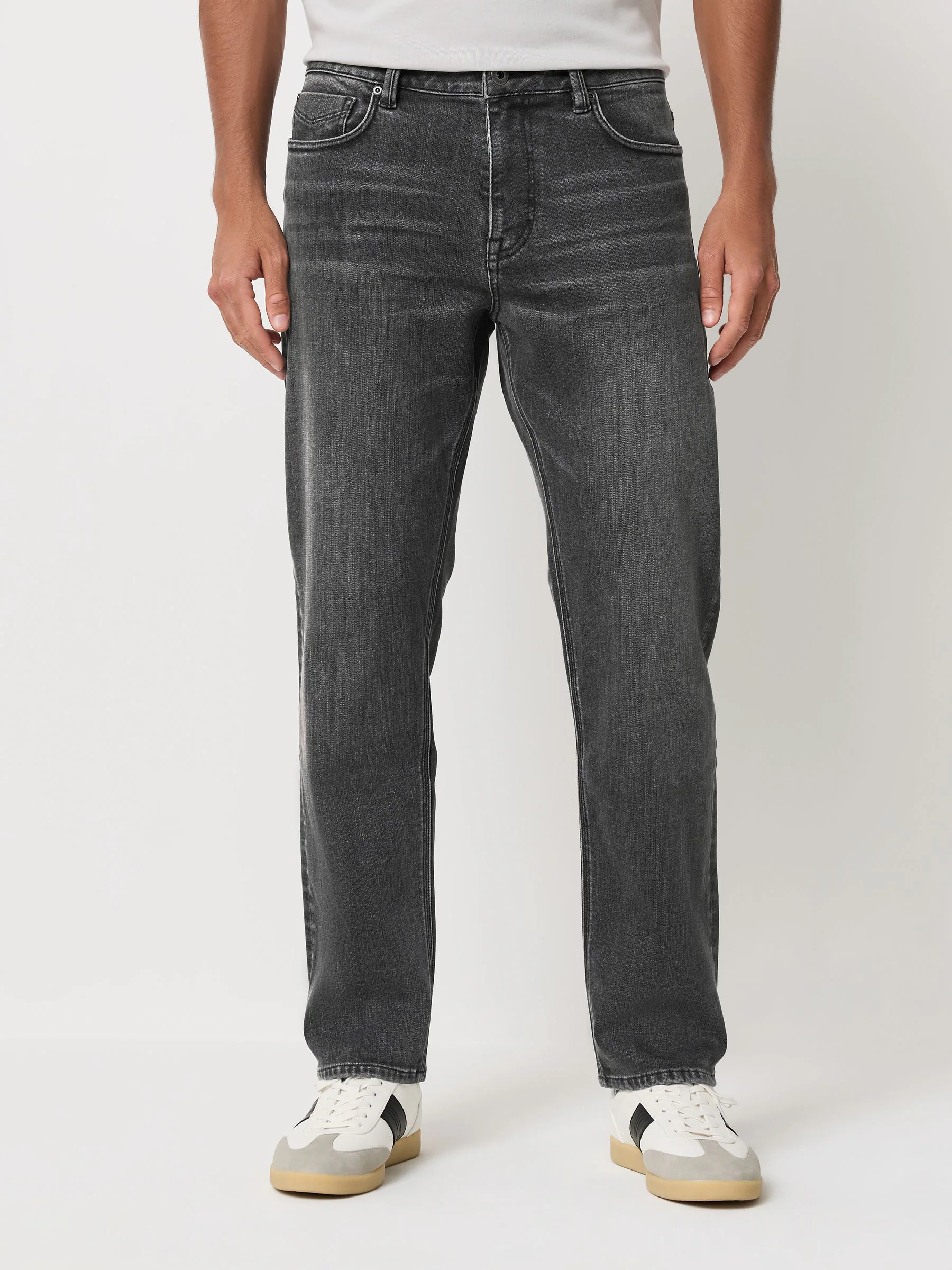 Grijs - ThermoGen - Straight fit - Motionflex jeans