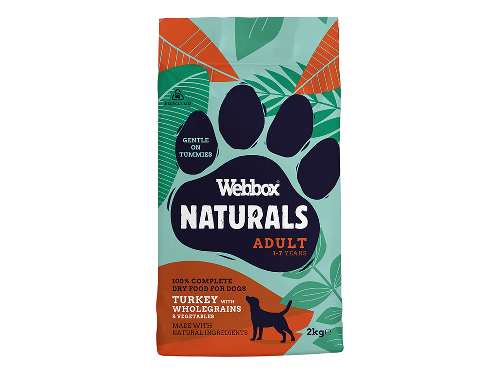 RAÇÃO NATURAL PARA CÃO WEBBOX ADULTO COM PERÚ 2KG