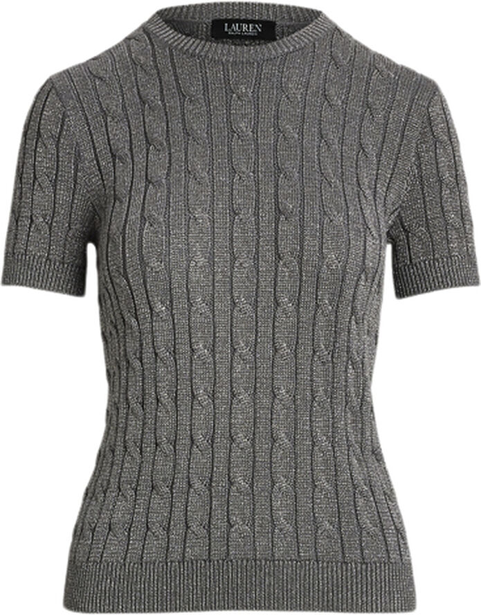Lauren Ralph Lauren CMB CTN/BR RYN/LRX-SS SWEATER Deco pewter