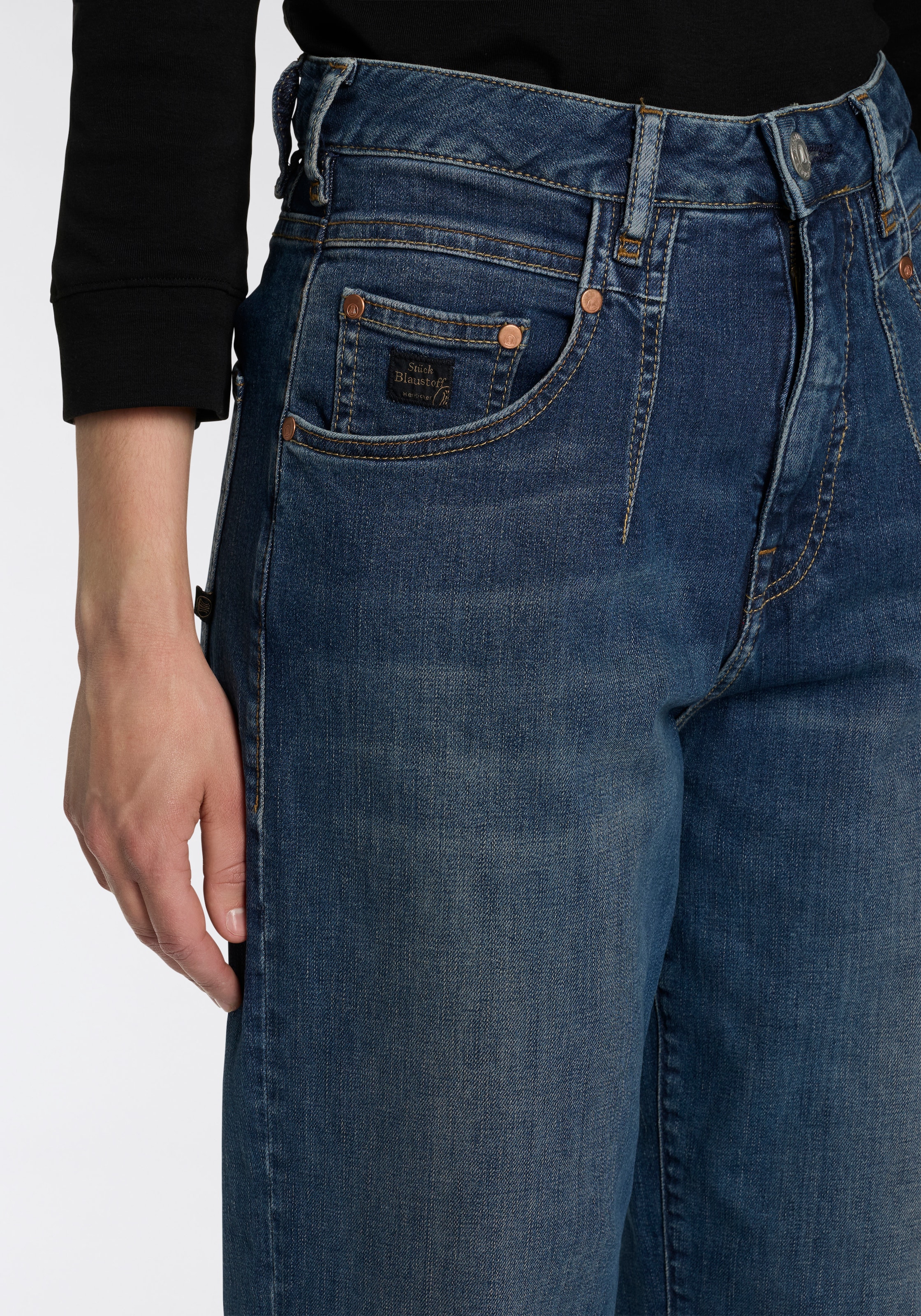 Herrlicher High-waist-Jeans »Brooke Denim«, mit lockerer Passform
