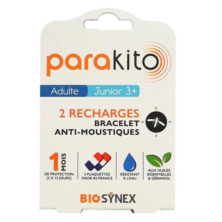 2 recharges bracelet anti-moustiques