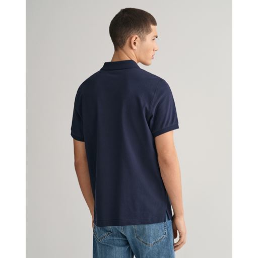 GANT Shield Piqué Polo T-shirt, Everning Blue, XL