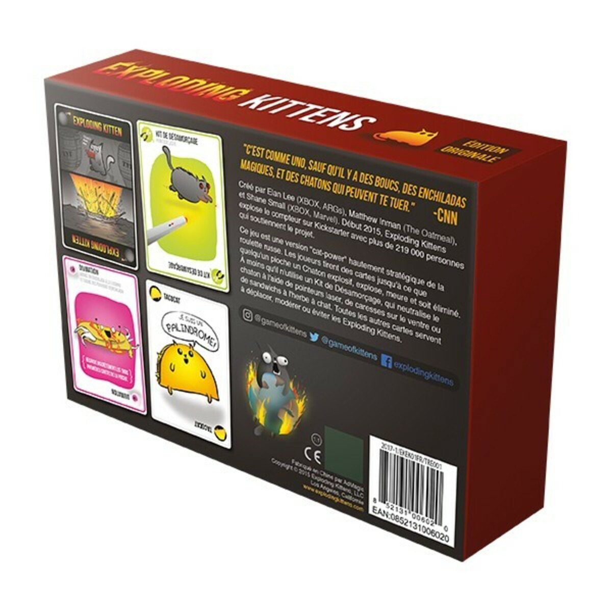 Jeu de cartes Exploding kittens