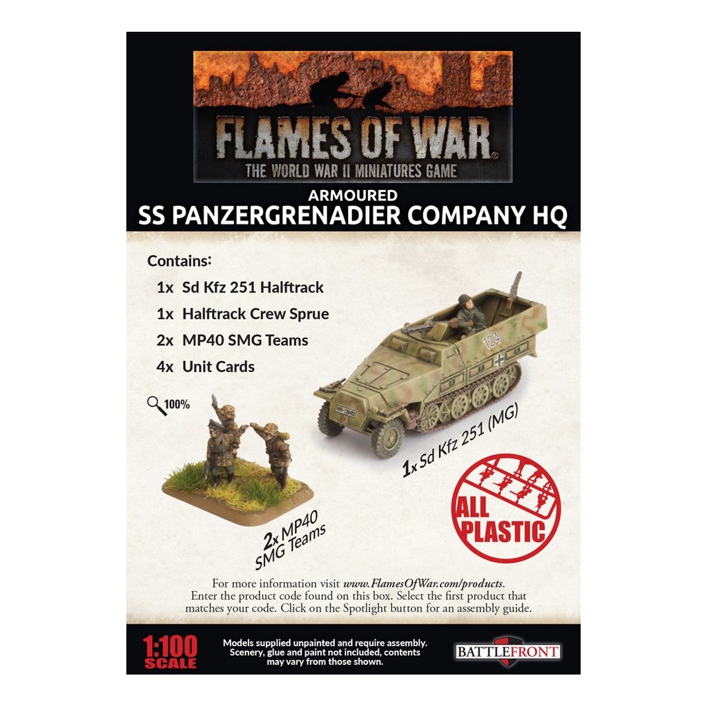 Flames of War - Armoured SS Panzergrenadier Company HQ