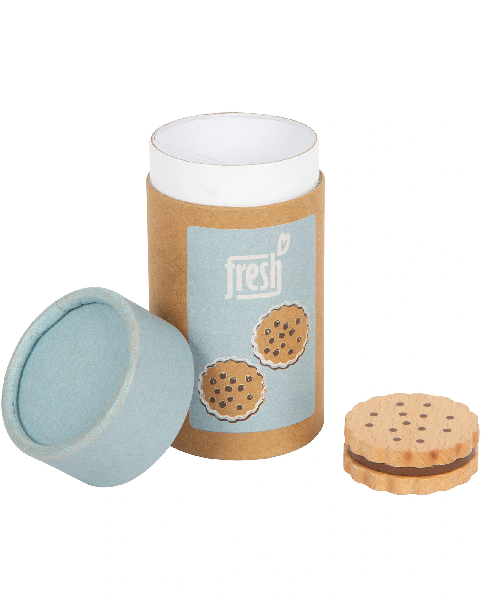 Kaufladen-Zubehör FRESH - SANDWICH-KEKSE 5er-Set aus Holz