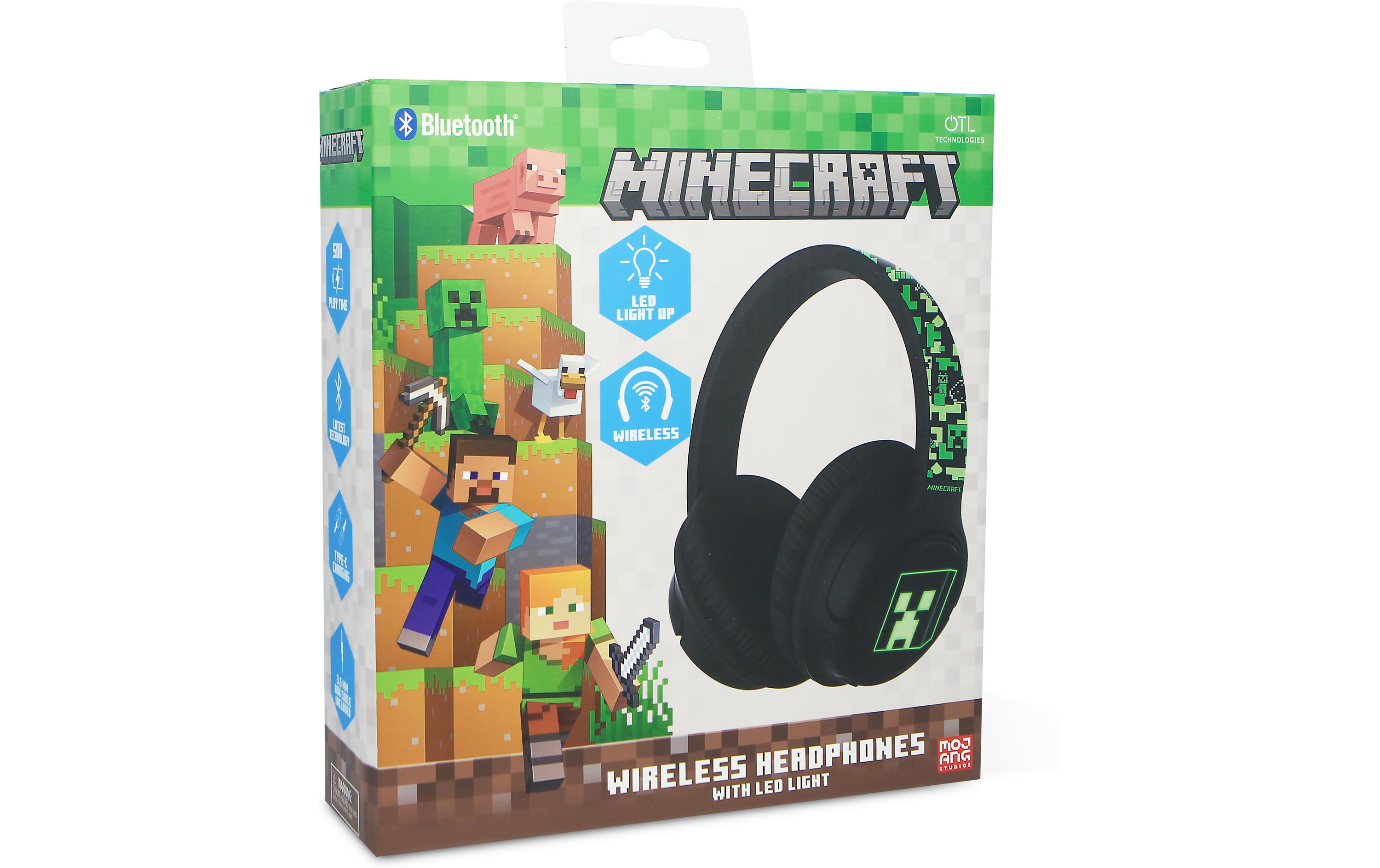 Minecraft LED light up kabellose KopfhörerBluethooth Kopfhörer