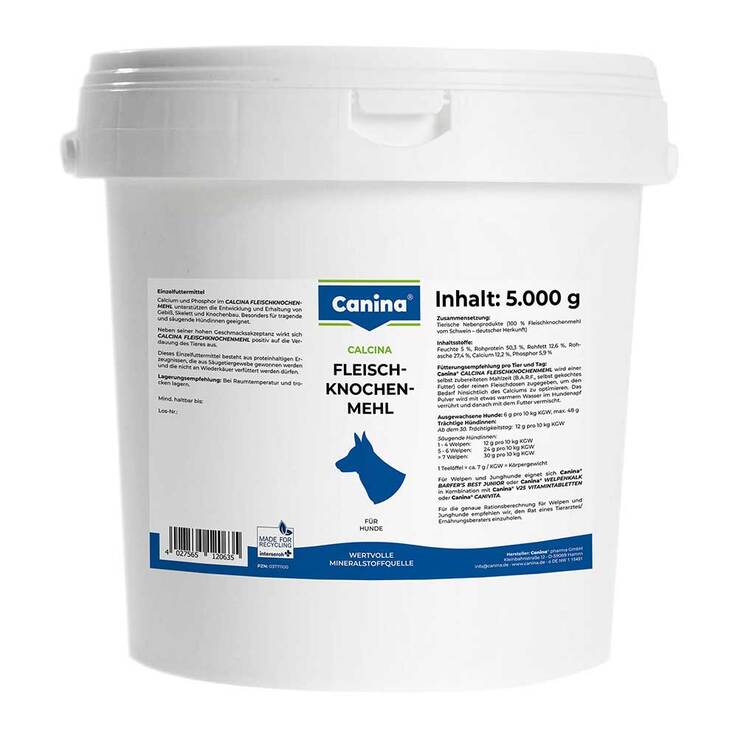 Calcina Fleischknochenmehl vet. (für Tiere), 5000 g