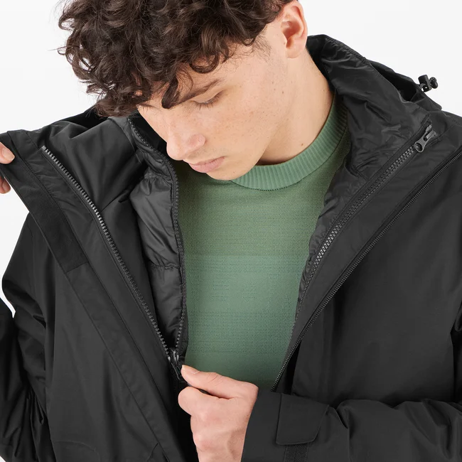 PATROLLER 3-IN-1 DOWN  Daunenjacke mit Kapuze Herren DEEPBLACK