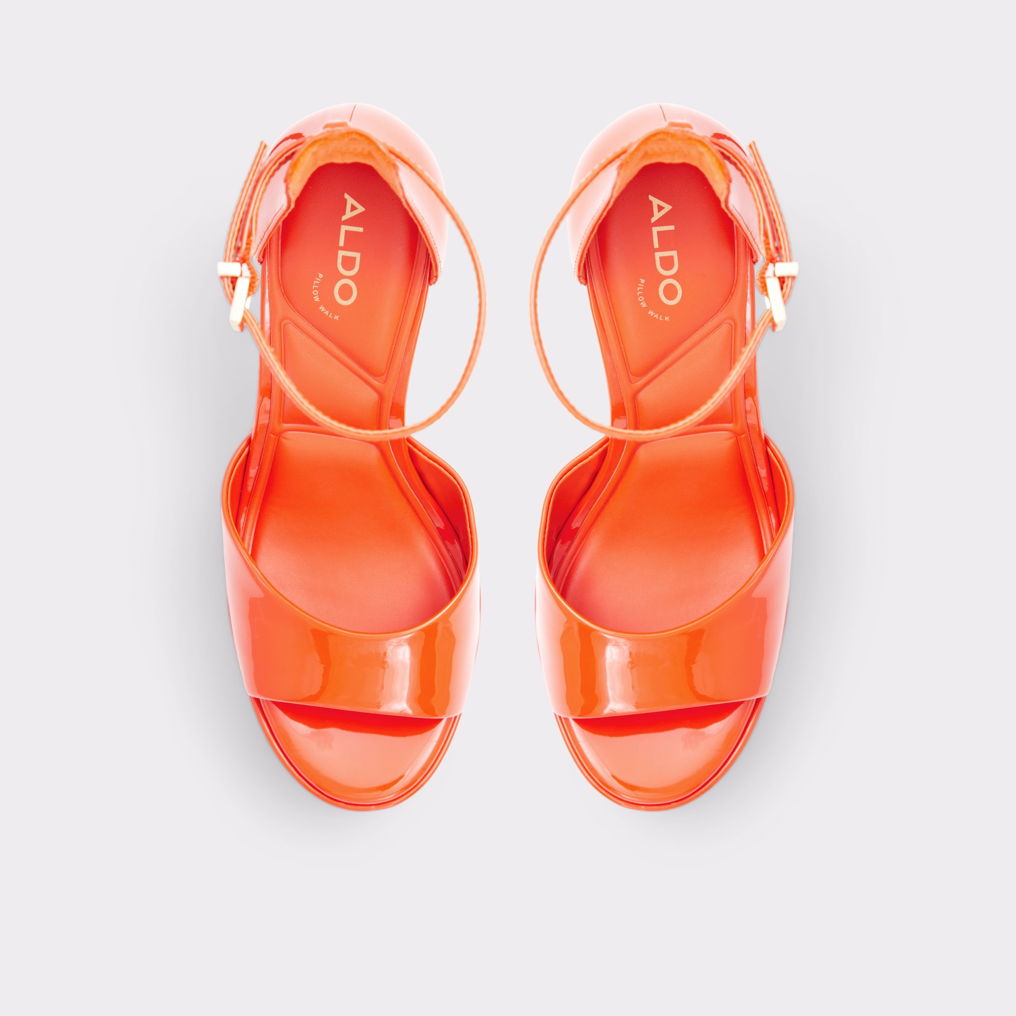 Nissa Bright Orange Women Platform sandals